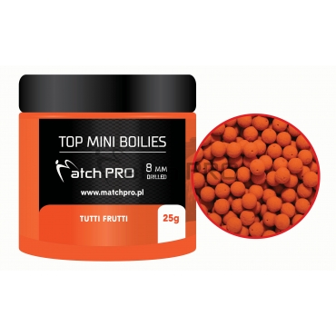 Match Pro Top Mini Boilies Drilled Tutti Frutti 8mm